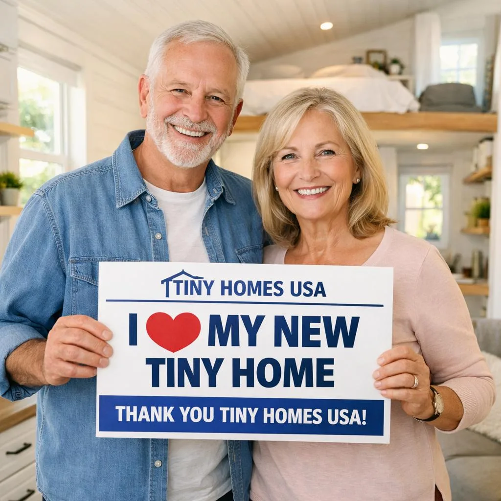 Mark & Emily FL with their new tiny home