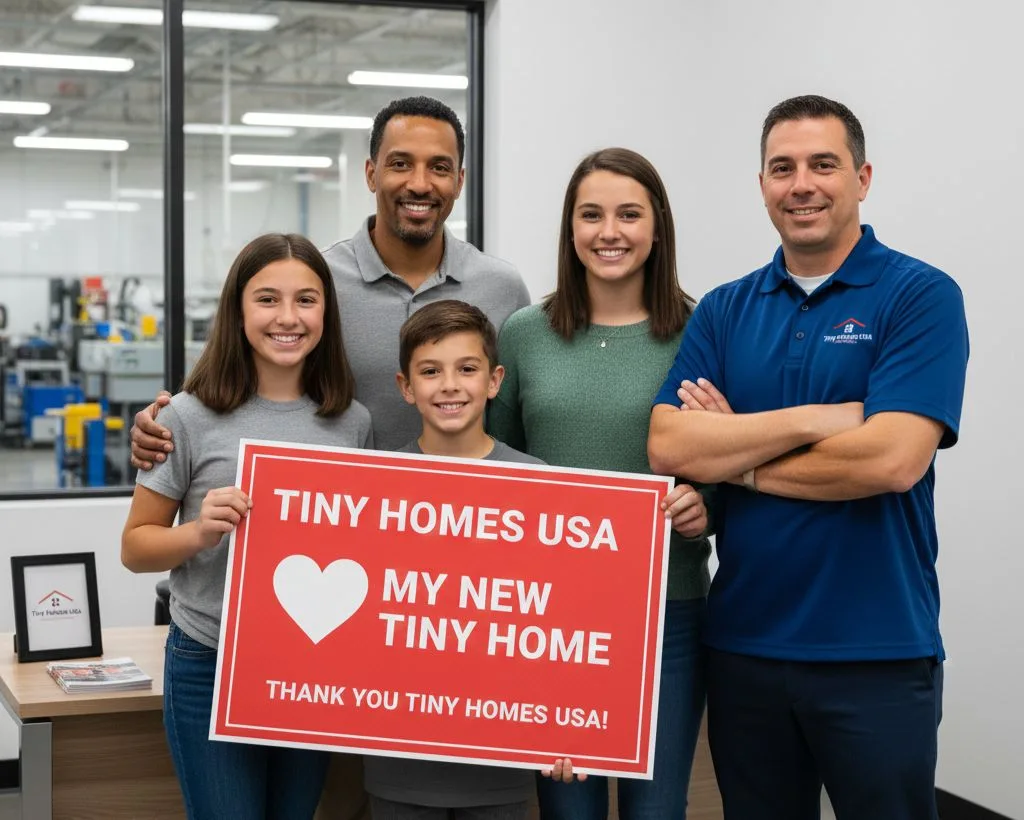 Jonathan p. with their new tiny home