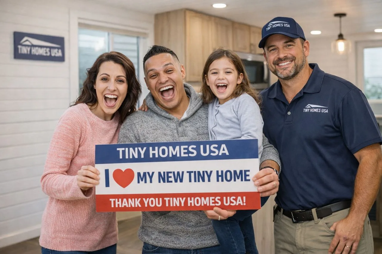 Megan L. Sacramento, CA with their new tiny home