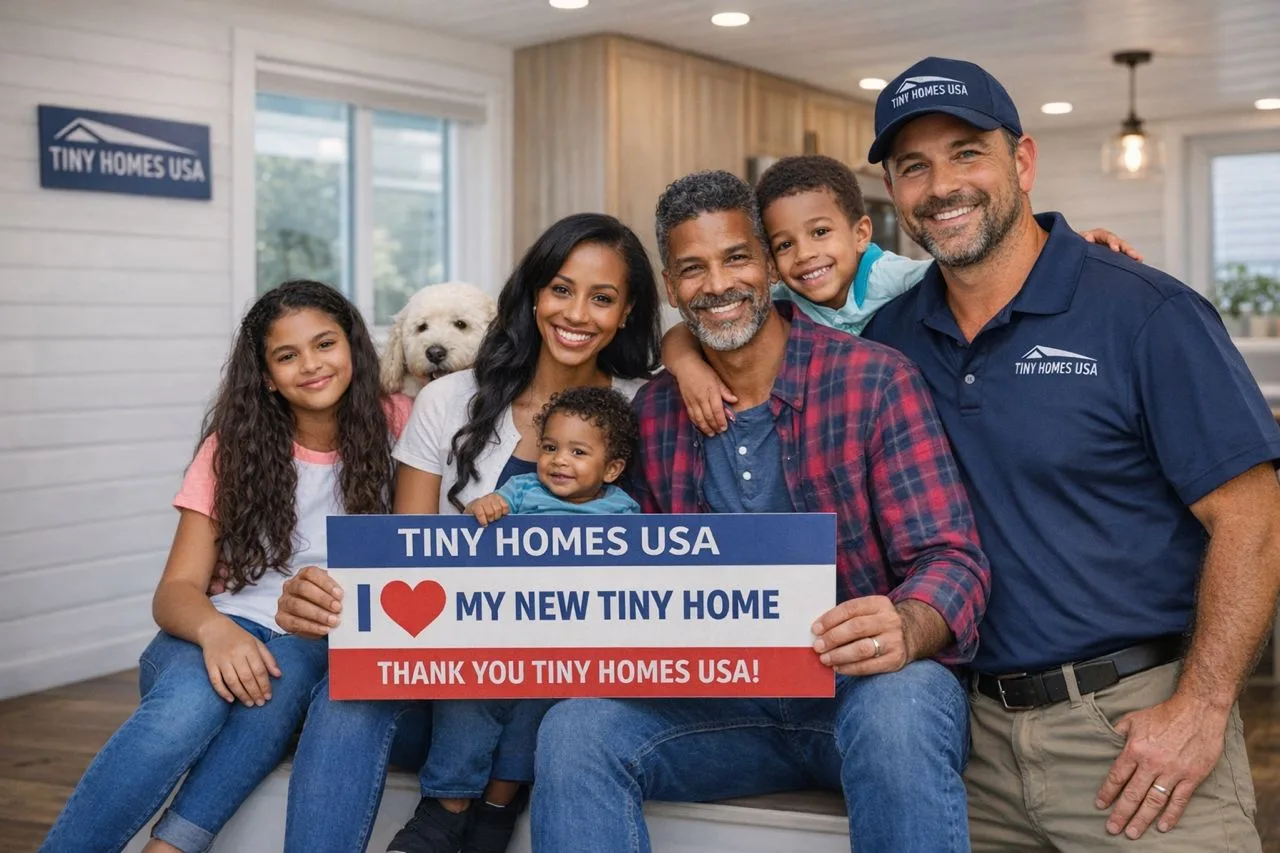 Michael & Andrea S. Tampa, F with their new tiny home